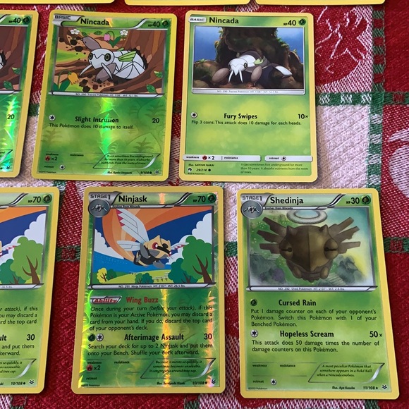 Pokemon TCG Nincada/Ninjask/Shedinja Bundle (11 Cards) - Picture 3 of 14
